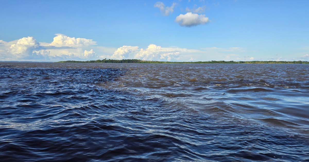 Meeting of the Waters on Amazon River