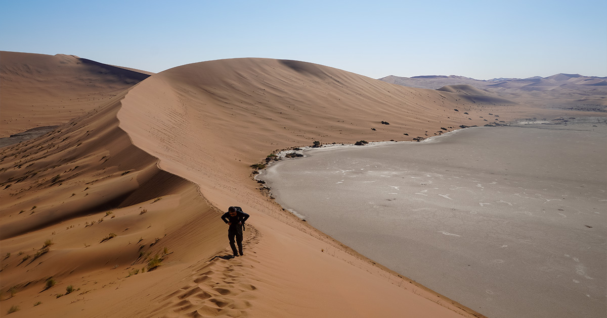 Hiking Big Daddy dune