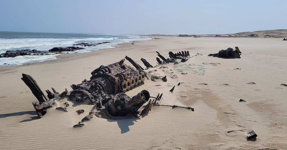 Benguela Eagle shipwreck in Skeleton Coast